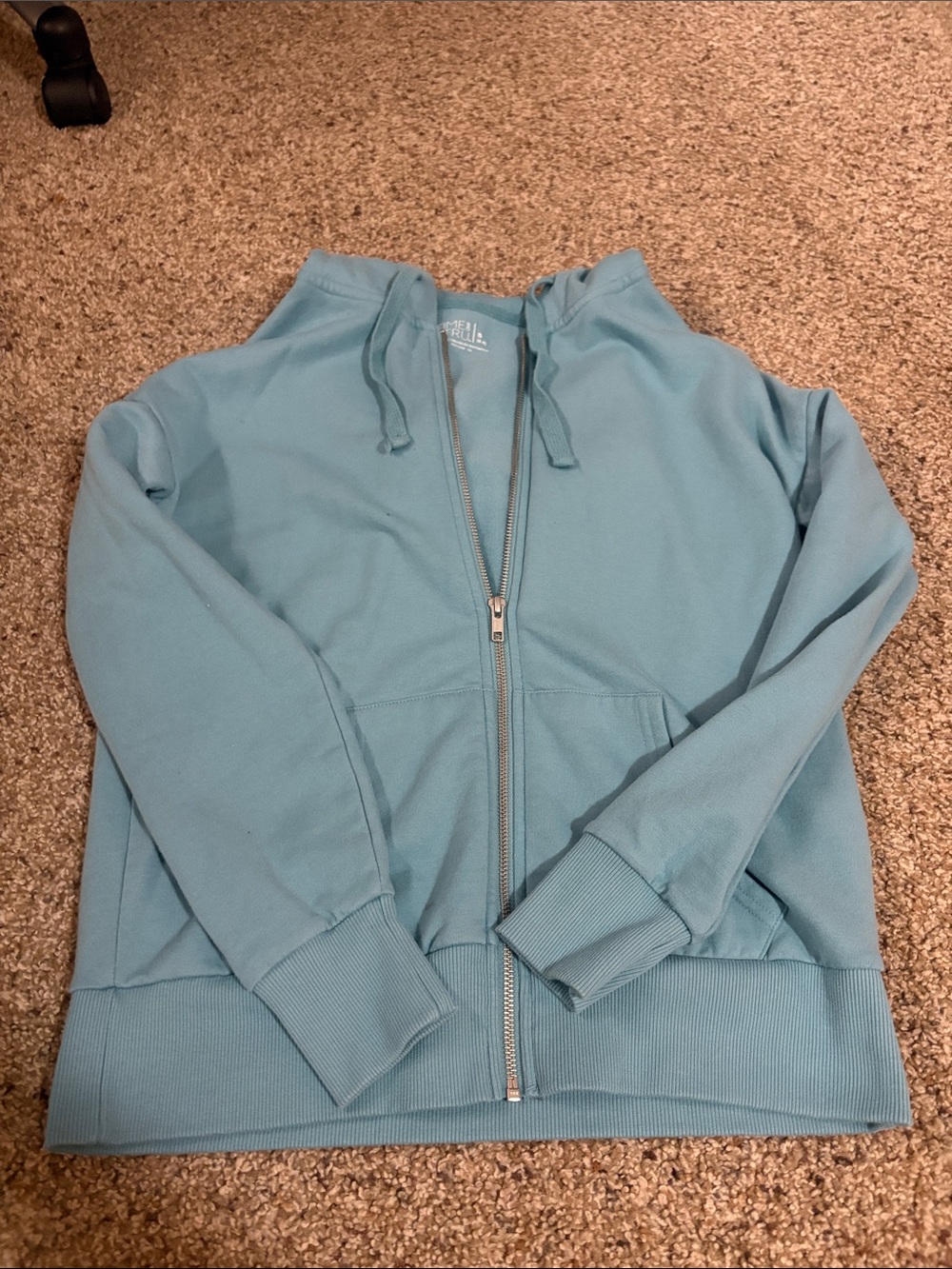 No Boundaries Light Blue Zip-Up Hoodie